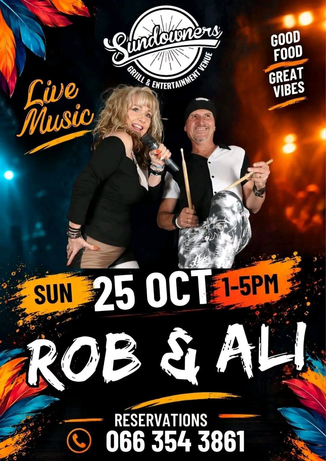 Rob & Ali @ Sundowners Grill & Entertainment Venue · Alberton 25 Oct