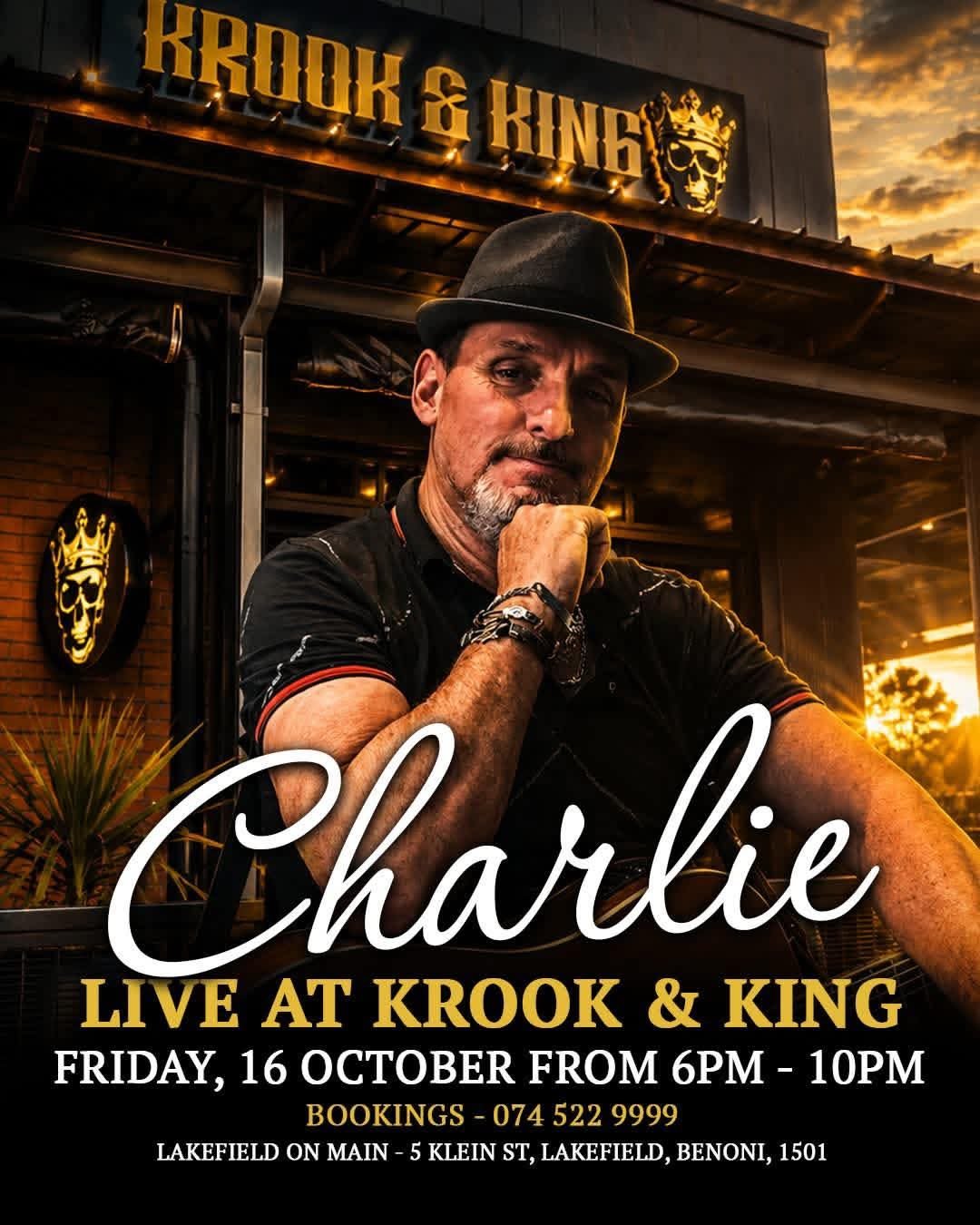 Charlie Live @ Krook & King 16 Oct
