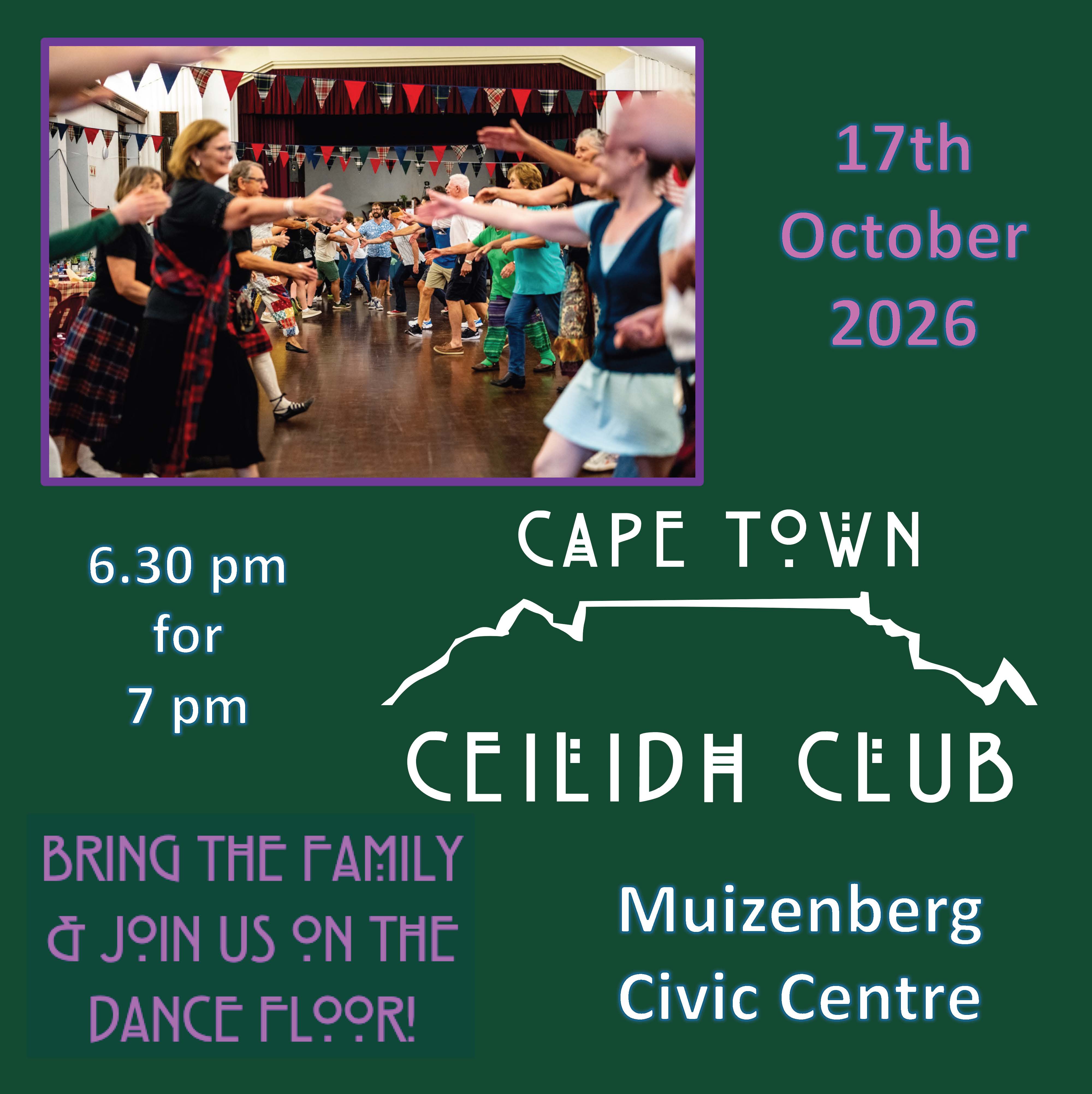 Cape Town Ceilidh Club 17 October 2026