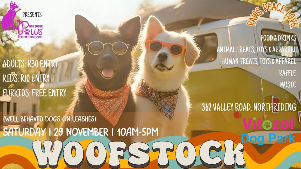 Woofstock November Market @ Vitozol Dog Park, Northriding - Image 1