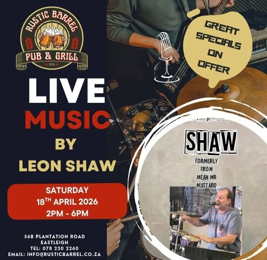 Leon Shaw @ Rustic Barrel Pub & Grill, 18-04-2026 14:00 - Image 1
