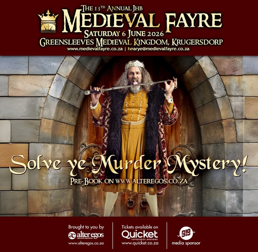 The 13th Annual JHB Medieval Fayre @ Greensleeves Medieval Kingdom, Krugersdorp, 06-06-2026 - Image 1