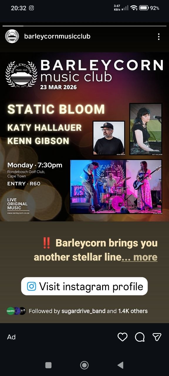 Katy Hallauer, Kenn Gibson @ Rondebosch Golf Club, 23 March 2026 19:30, R60