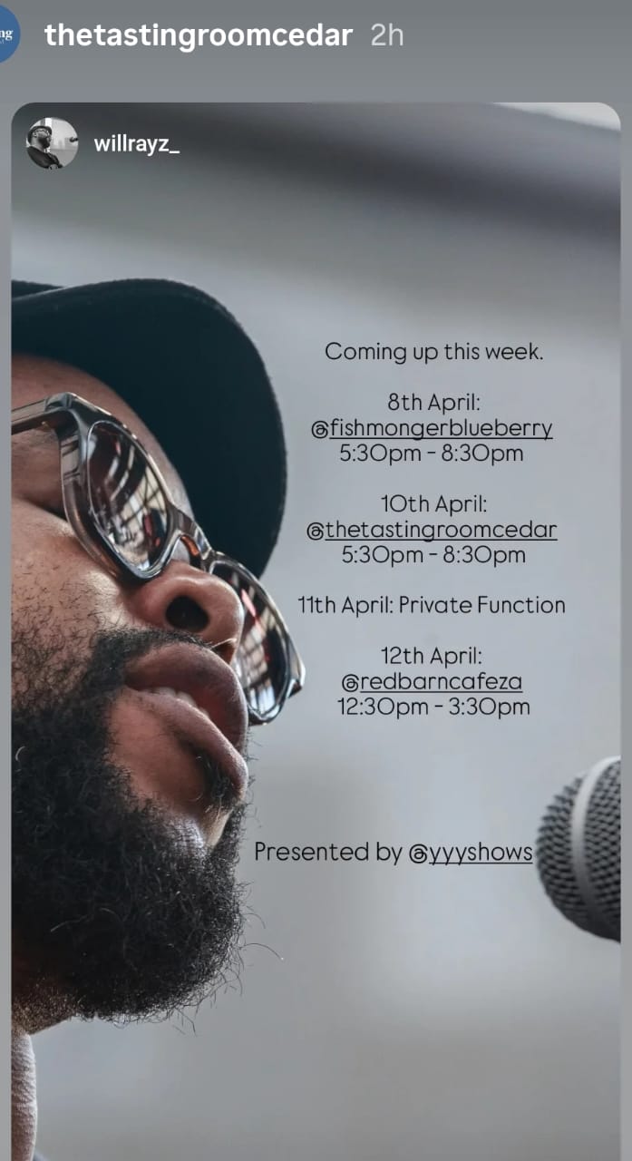 Will Rayz @ The Red Barn, 12 April 2026 12:30 - Image 1