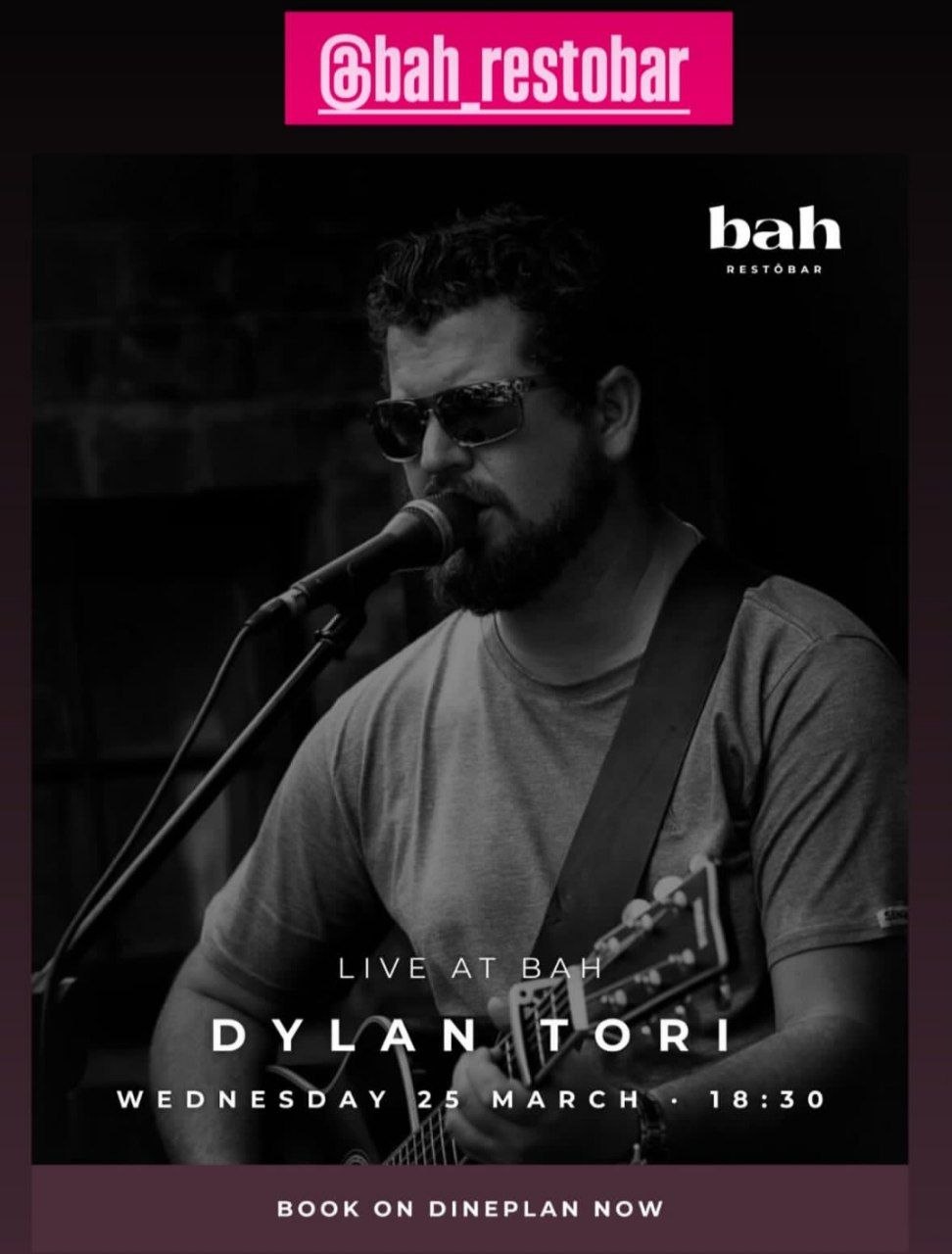 Dylan Tori @ Bah Restôbar, Hazelwood, 25 March 2026 18:30